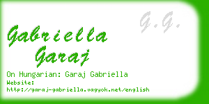 gabriella garaj business card